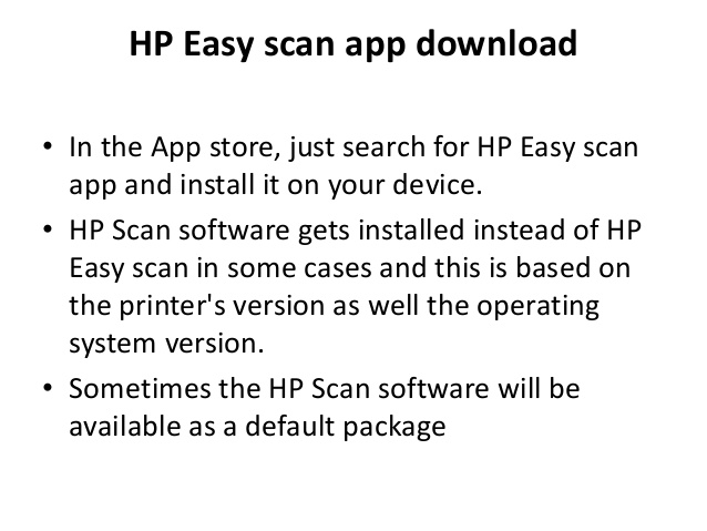 Download Hp Easy Scan Mac