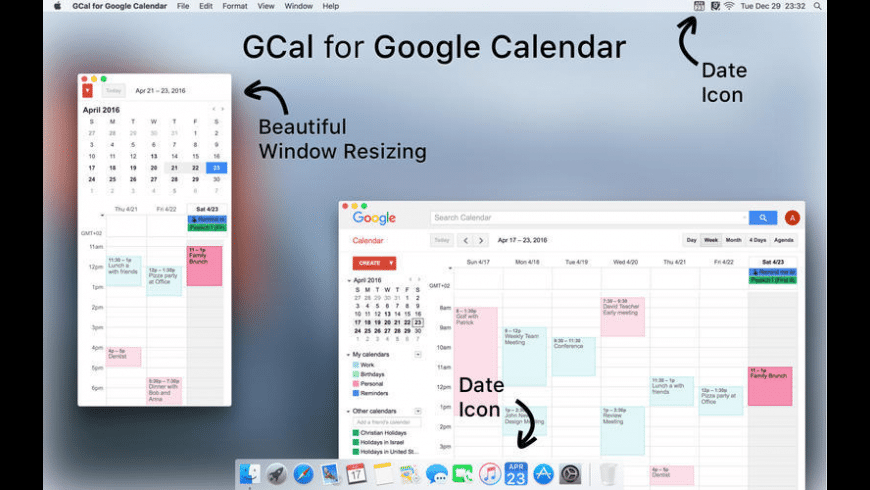 Google calendar for macbook pro